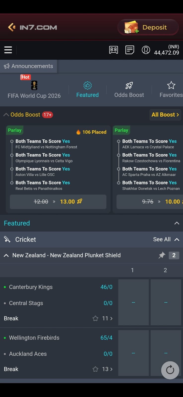 In7Game APK download page for Android