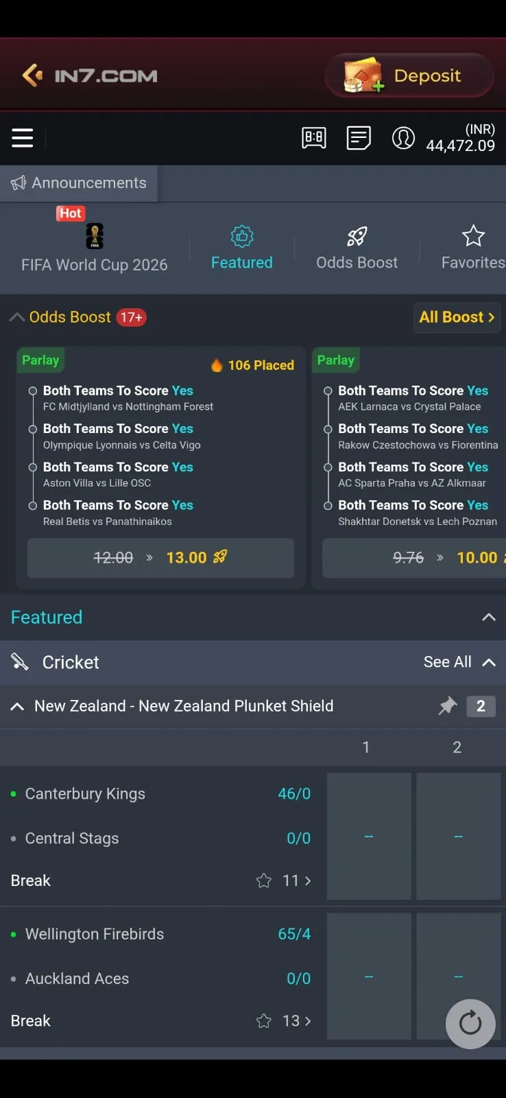 In7Game APK download page for Android